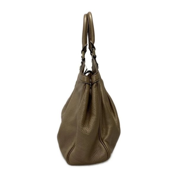 Auth GUCCI Sukey Pink Beige Leather Tote Bag - Picture 5 of 9